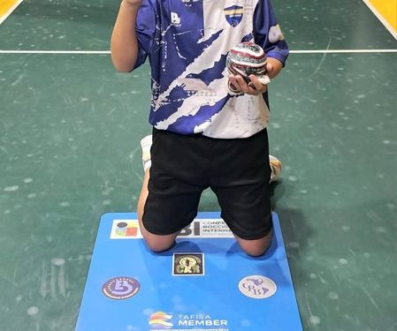 Bruno Rodríguez, el joven de Funes que se consagró campeón provincial de bochas en tiro de precisión