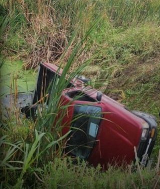 Vuelco de una Camioneta  en Autopista Rosario/Córdoba