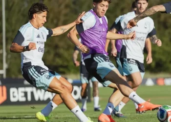 La Selección Argentina comenzó con los entrenamientos de cara al amistoso con Mauritania