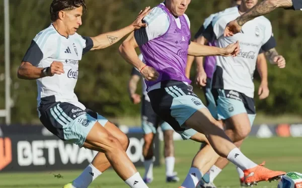 La Selección Argentina comenzó con los entrenamientos de cara al amistoso con Mauritania