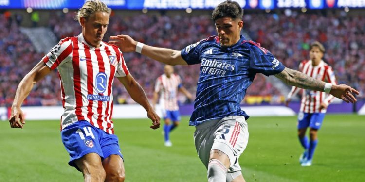 Arsenal vs. Atlético de Madrid, por la Champions League 2025/26: horario, formaciones y TV