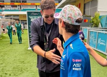 Del Potro se sumó a la fiesta en Miami: el apoyo a Franco Colapinto en la grilla