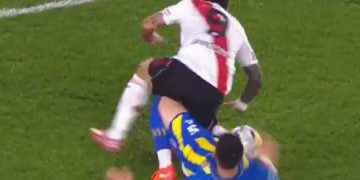 Durísima lesión de Sebastián Driussi en River vs. Rosario Central: se retiró entre lágrimas