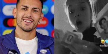 La reacción de la hija de Leandro Paredes cuando le tocó su papá en el paquete de figuritas