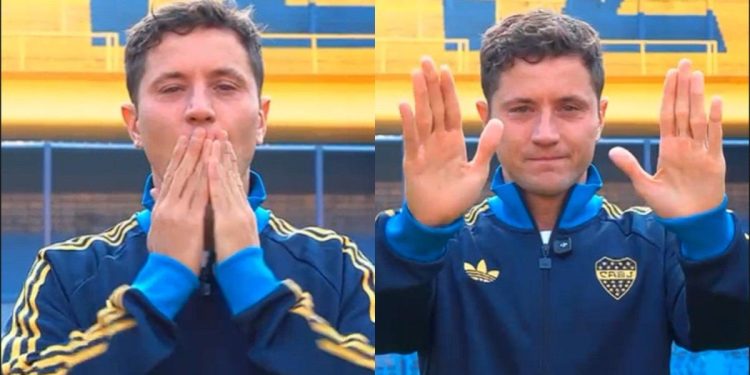 Entre lágrimas: Ander Herrera cerró su etapa en Boca con una emotiva despedida