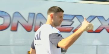 «Llego»: Dibu Martínez y un mensaje optimista en el segundo día de prácticas en Estados Unidos