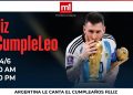 ¡Feliz cumpleaños Lionel Messi! Convocan a cantarle a las 10 de la mañana y 10 de la noche