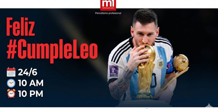 ¡Feliz cumpleaños Lionel Messi! Convocan a cantarle a las 10 de la mañana y 10 de la noche