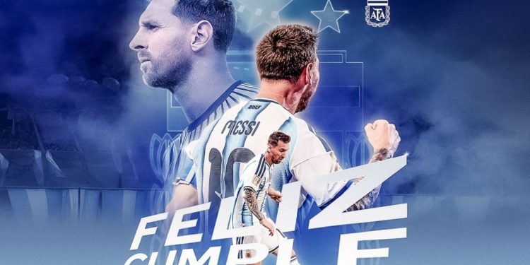 «El hombre que cambió la historia del fútbol mundial»: el homenaje de la AFA a Lionel Messi por sus 39 años