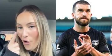 La reacción de la esposa de Tim Payne al escuchar la cumbia que le dedicaron a su marido