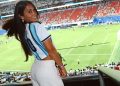 El efusivo festejo de Antonela Roccuzzo al ritmo de la hinchada argentina: «El que no salta es un inglés»