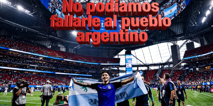 El mensaje de Lisandro Martínez sobre la bandera de Malvinas: «No podíamos fallarle al pueblo argentino»