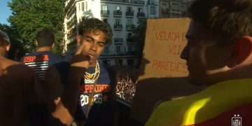 La provocación de España contra Leandro Paredes durante los festejos por el Mundial 2026