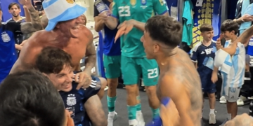 El alocado festejo de la Selección Argentina en el vestuario tras eliminar a Inglaterra en el Mundial 2026