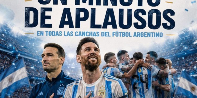 Minuto de aplausos y banderas: el anuncio de Chiqui Tapia para homenajear a la Selección Argentina