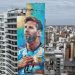 Renovaron el mural de Lionel Messi en Rosario antes de la final del Mundial 2026