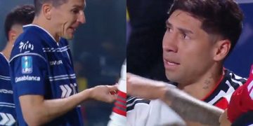 El fuerte cruce entre Gonzalo Montiel y Nacho Fernández en la victoria de Gimnasia: «¡Me pegó arriba!»
