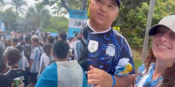 «Estoy confiado»: el papá de Enzo Fernández, en exclusiva en medio del banderazo argentino en Miami