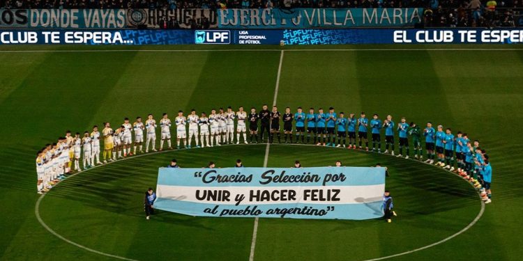 El reconocimiento de los clubes de Primera a la Selección Argentina: «Gracias por hacernos felices»