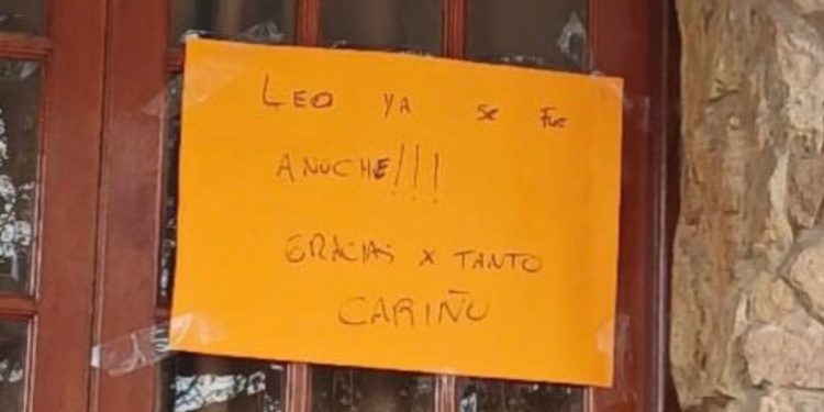 Lionel Scaloni dejó Pujato y su familia tuvo que poner un cartel en la puerta: «Leo ya se fue anoche»