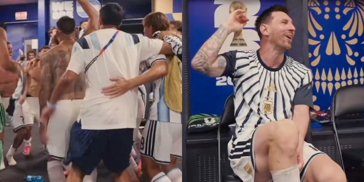 Locura en el vestuario de la Selección Argentina: sonó el hit del Mundial 2026