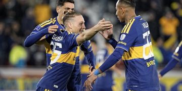 Copa Sudamericana: tras el susto del primer tiempo, Boca se lo dio vuelta y le ganó 3-1 a Recoleta por la ida