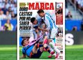 «Duro castigo por no saber perder»: agresiva tapa contra la Selección Argentina de diario Marca de España