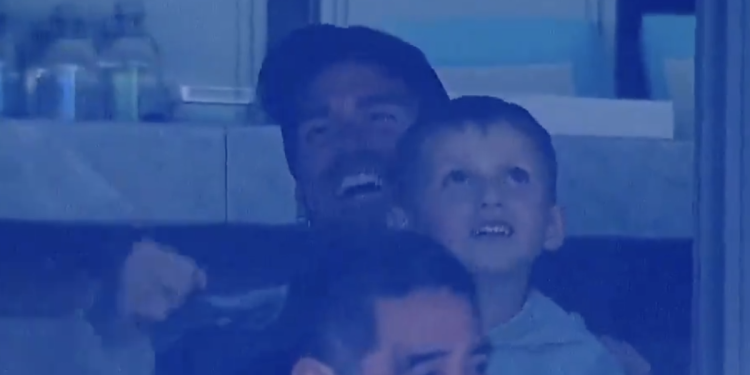 La reacción de Rodrigo De Paul en el primer gol de Racing ante Boca