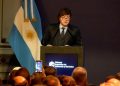 Milei hizo una fuerte defensa del modelo económico y atacó a «empresarios prebendarios»