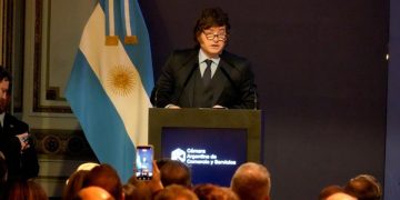 Milei hizo una fuerte defensa del modelo económico y atacó a «empresarios prebendarios»
