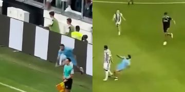 Video: un hincha de Juventus invadió la cancha y terminó lesionando a una figura