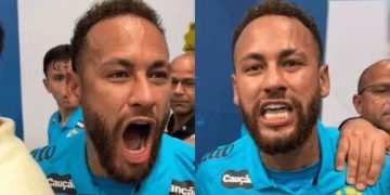 Video: Neymar explotó tras la clasificación de Santos y protagonizó un fuerte cruce