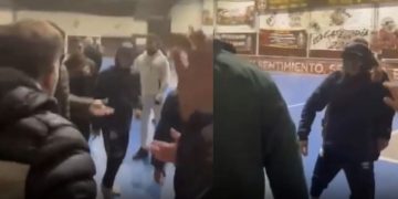 Brutal pelea entre padres en un partido de fútbol infantil entre Platense y Parque Patricios