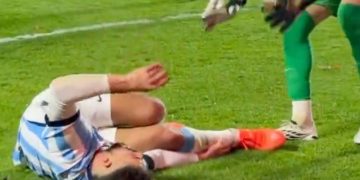 Contenido sensible: Marco Di Césare sufrió una grave lesión en La Paternal y se retiró llorando