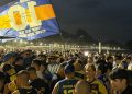 Boca copó las playas de Copacabana: multitudinario banderazo antes de enfrentar a Vasco