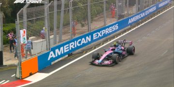 Franco Colapinto abandonó la Sprint del GP Singapur por una falla técnica en su Alpine