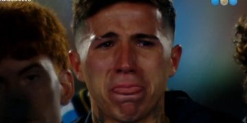El desconsolado llanto de Enzo Fernández durante el emotivo discurso de despedida de Lionel Messi