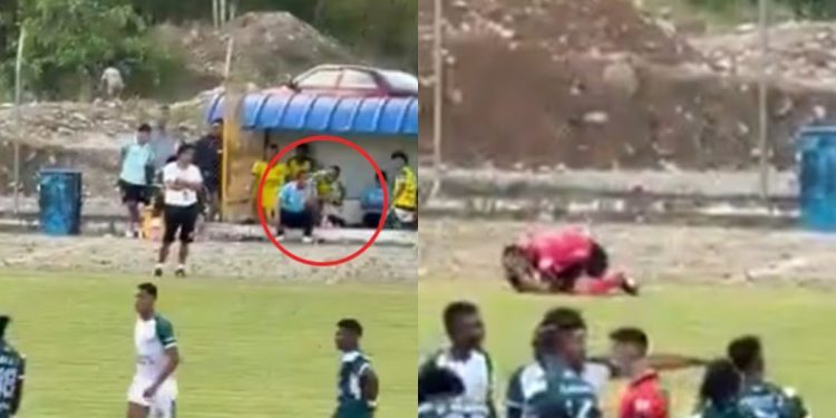 Ecuador: un futbolista atacó a un juez de línea con una piedra y terminó hospitalizado