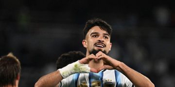 Flaco López marcó su primer gol en la Selección Argentina y habló de Messi: «Soy un bendecido»