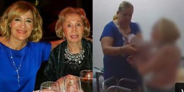Impactante video de la agresión de una cuidadora a la madre de 100 años de la periodista Marcela Coronel