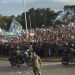 El Dibu Martínez mostró la multitud que los esperó en Ezeiza para acompañar a Lionel Messi en su despedida