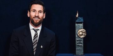 Messi recibió el Premio Princesa de Asturias y fue ovacionado en España junto a Antonela