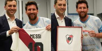 Lionel Messi fue nombrado socio honorario de River: carnet y camiseta con su nombre