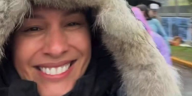 Pampita volvió a peregrinar a Luján, esta vez bajo la lluvia: «Descubrirse en cada paso»