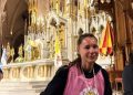 Por qué acusan a Pampita de hacer “trampa” durante la Peregrinación a Luján