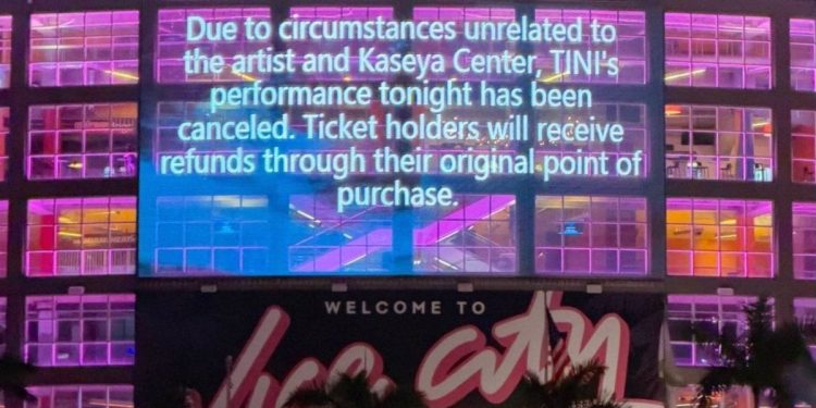 Sorpresa por la cancelación a último momento del show de Tini Stoessel en Miami: el comunicado
